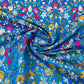 Premium Blue Floral Zari Khimkhwab Banarasi Silk