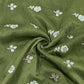 Classic Green Floral Buta Zari Embroidery Tissue Organza Fabric