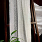 Premium  White Abstract Thread Sequins Embroidery  Georgette Dupatta