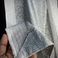 Premium  White Abstract Thread Sequins Embroidery  Georgette Dupatta