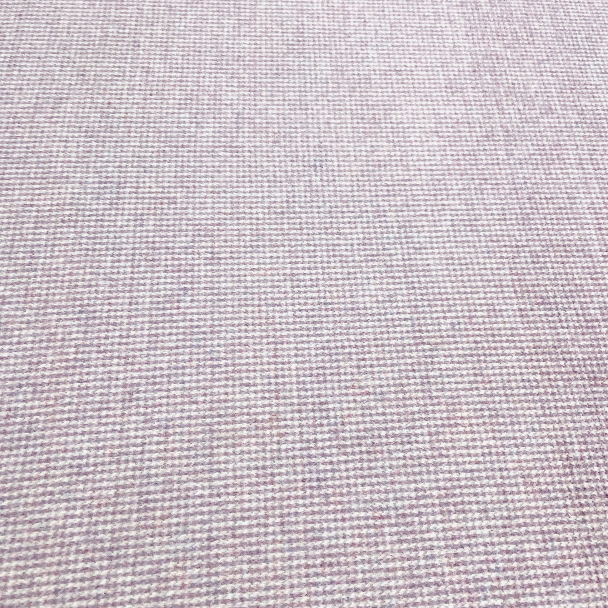Purple Check Print Wollen Polyster Lycra Fabric - TradeUNO