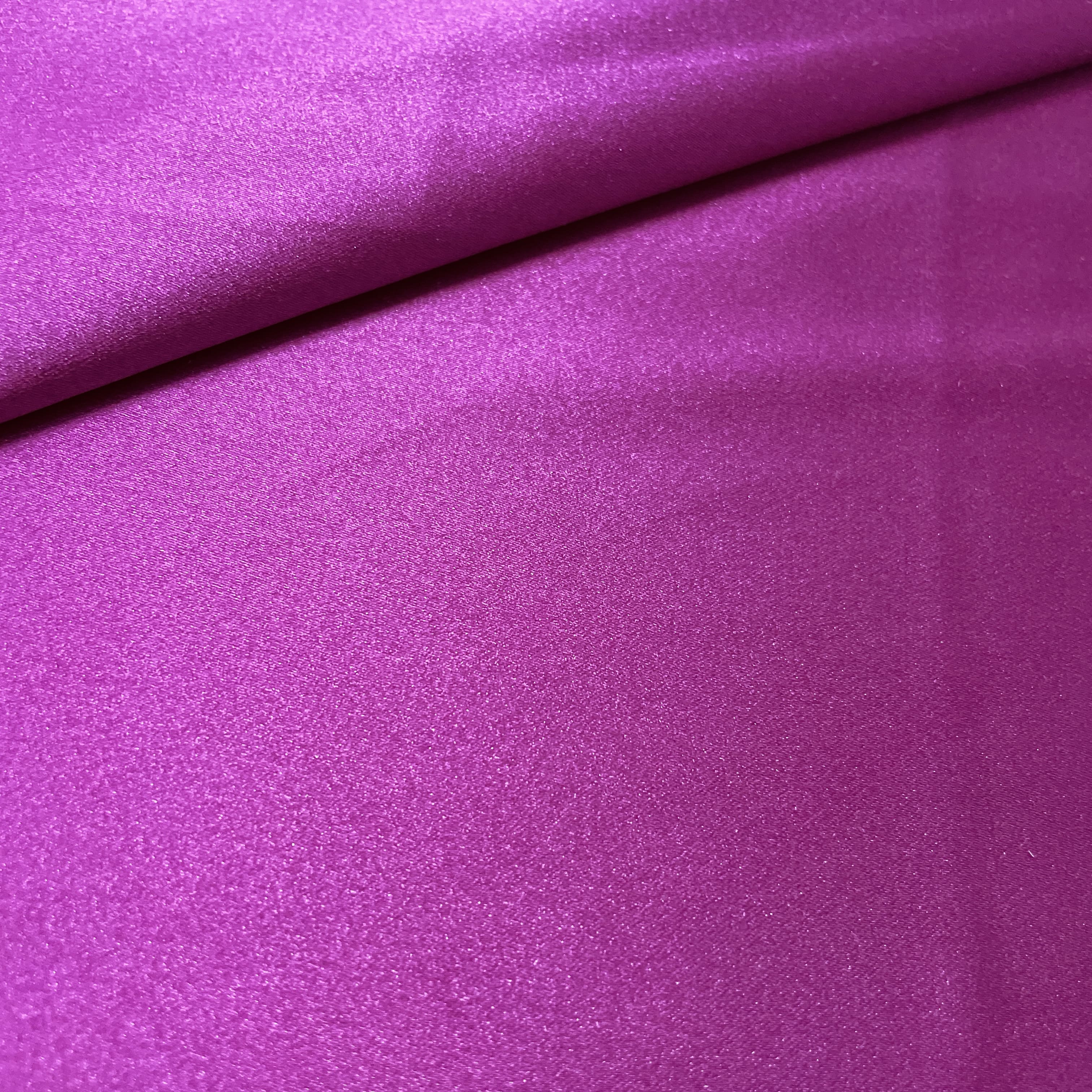 Purple Solid Celina Satin Fabric