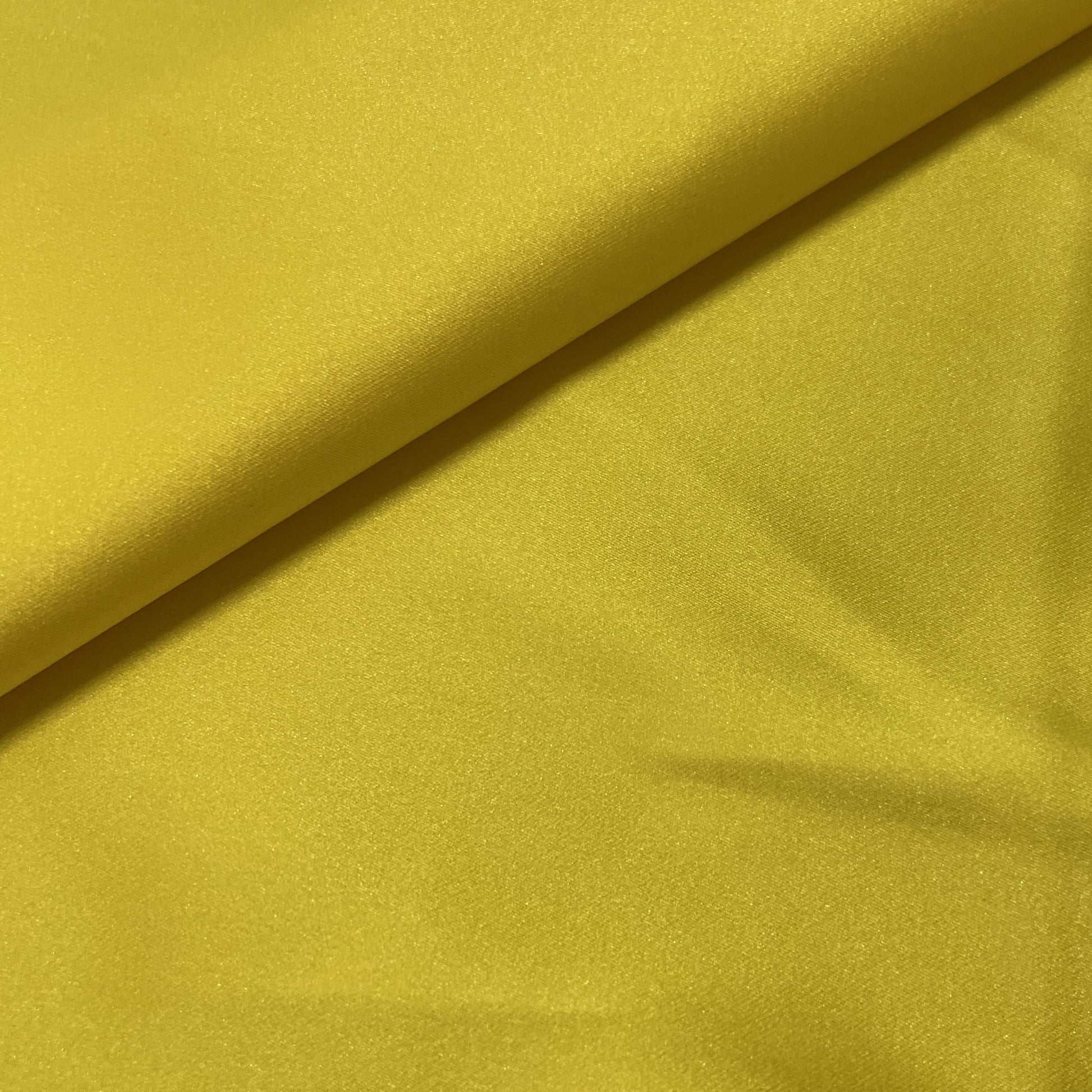 Yellow Solid Celina Satin Fabric