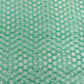 Green Geometerical Sequence Embroidery Organza Fabric
