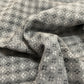 Premium Grey Floral Dobby Embroidery Cotton Muslin Fabric
