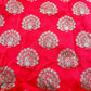 Exclusive Red Golden Floral Brocade Jacquard Fabric