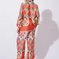 Peach with Multicolor floral Printed FIL-30102