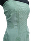 Light Green Floral Sequence Embroidery Organza Kurti - TradeUNO
