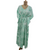 White Green Tie Dye Print Cotton Kaftan - TradeUNO