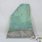 Green Floral Embroidery Tissue Fabric WI-29174