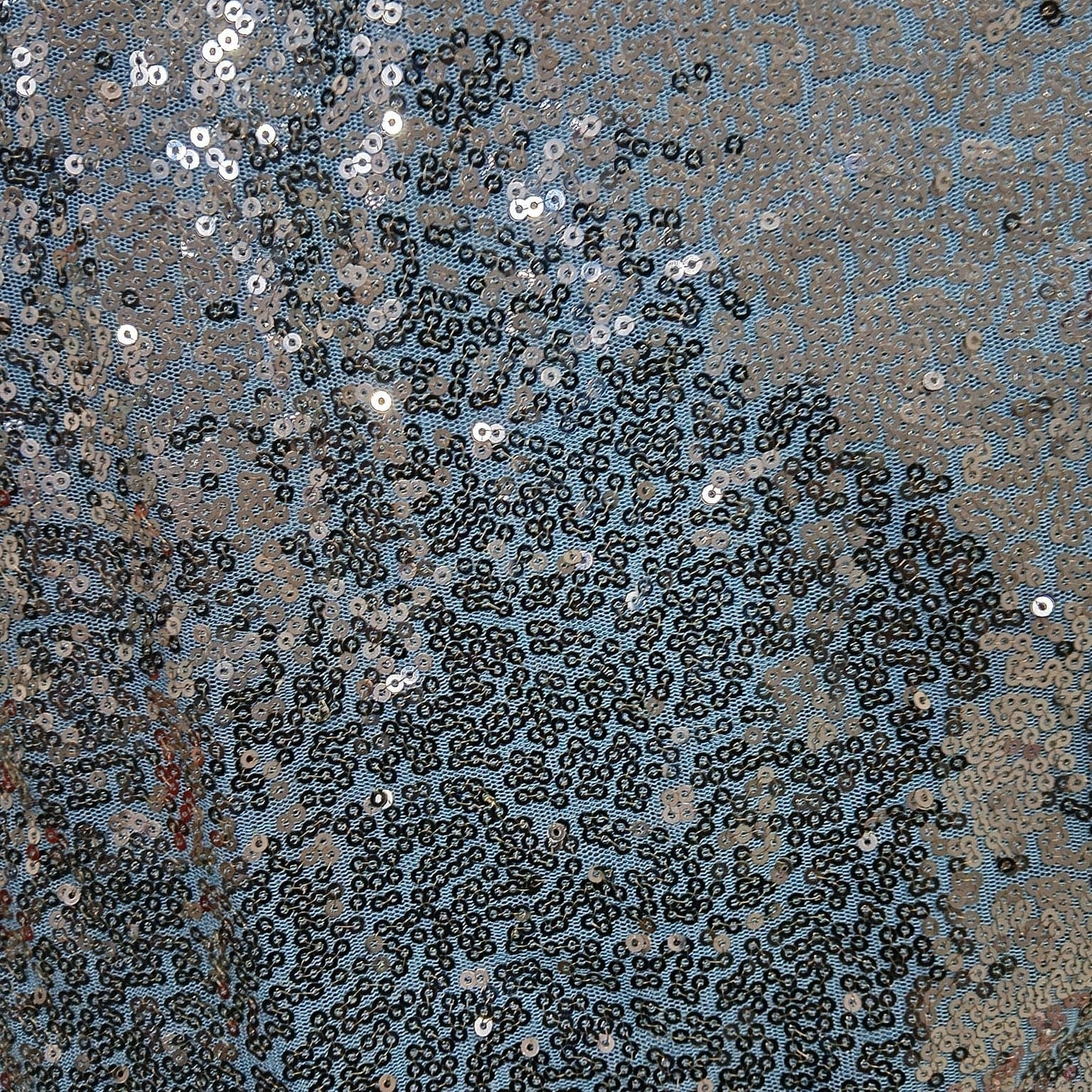 Premium Navy Blue Sequins Embroidery Net Fabric