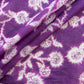 Purple Floral Print Chanderi Silk Fabric 17697
