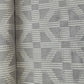 Grey & White Geometrical Cotton Dobby Fabric 12043