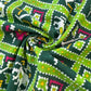 Green Patola Print Pure Cotton Fabric 16250