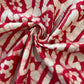 Red Batik Print Pure Cotton Fabric 16790