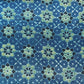 Blue Ajrakh Print Mashru Silk Fabric 18270