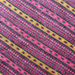 Wine Multicolor Stripes Modal Satin Fabric 20869