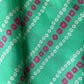 Green Bandhani Print Gaji Silk Fabric 17535