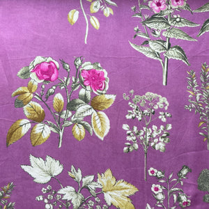 Lavender Batik Print Modal Satin Fabric 18027