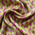 Mustard Geometrical Print Modal Satin Fabric 20871