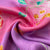 Pink Floral Print Modal Satin Fabric 18030
