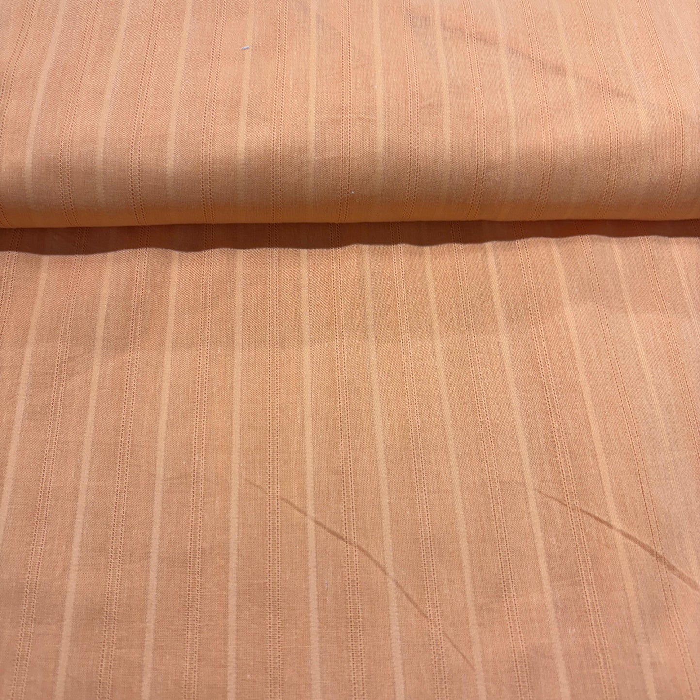 Orange Stripes Cotton Dobby Fabric 1946