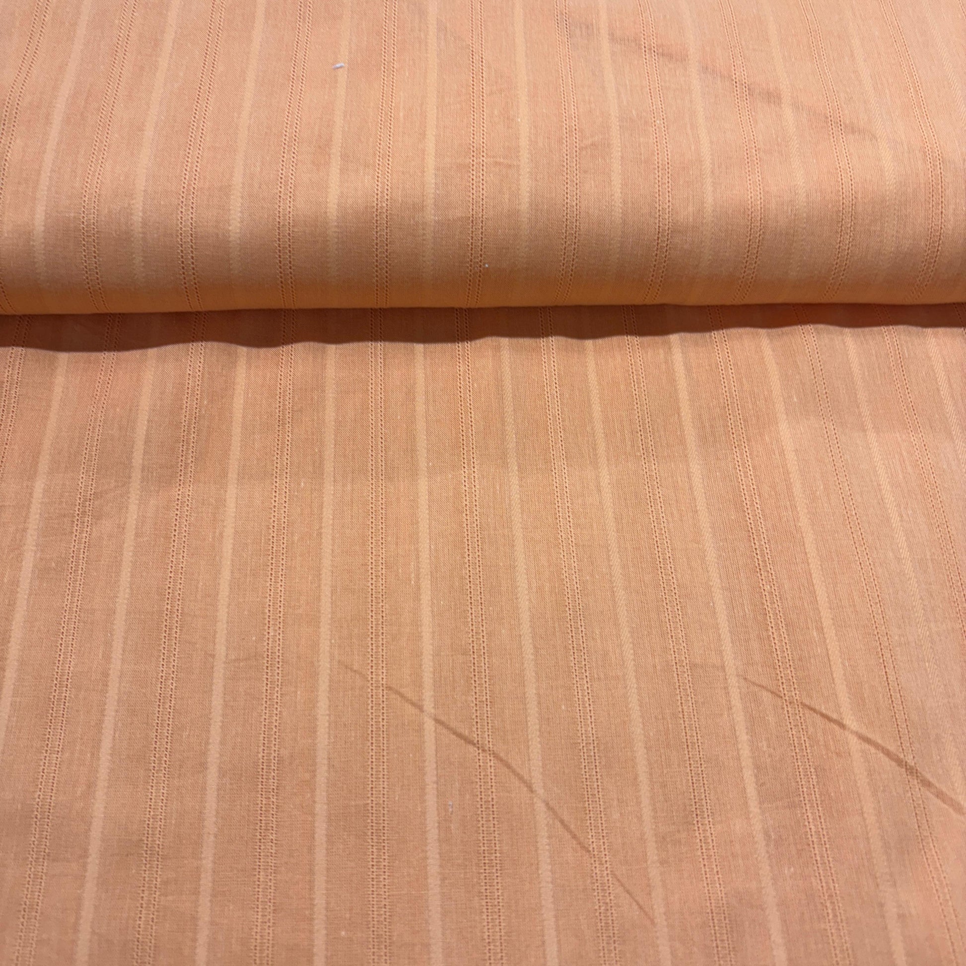 Orange Stripes Cotton Dobby Fabric 1946