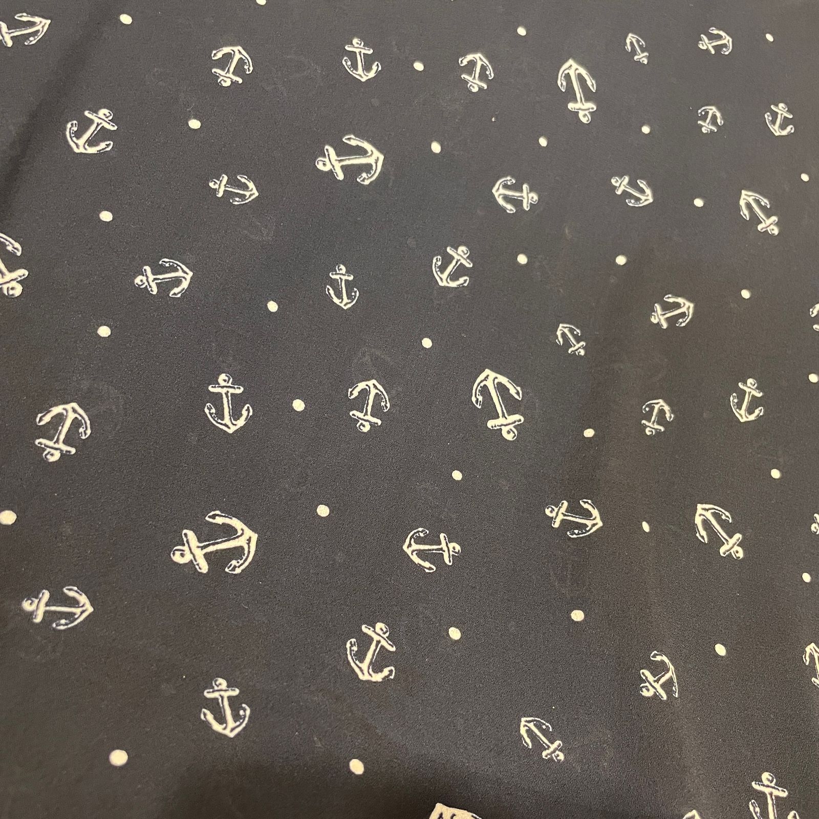 Indigo Geomaterical Print Georgette Fabric 8239