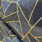 Black & Navy Blue Color Viscose Fabric 4700