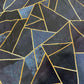 Black & Navy Blue Color Viscose Fabric 4700