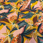 Pink With Yellow Floral Crepe Fabric 7593