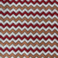 White Maroon Chevron Print Cotton Fabric 16110