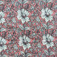Pink White Floral Print Cotton Fabric 16242