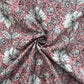Pink White Floral Print Cotton Fabric 16242