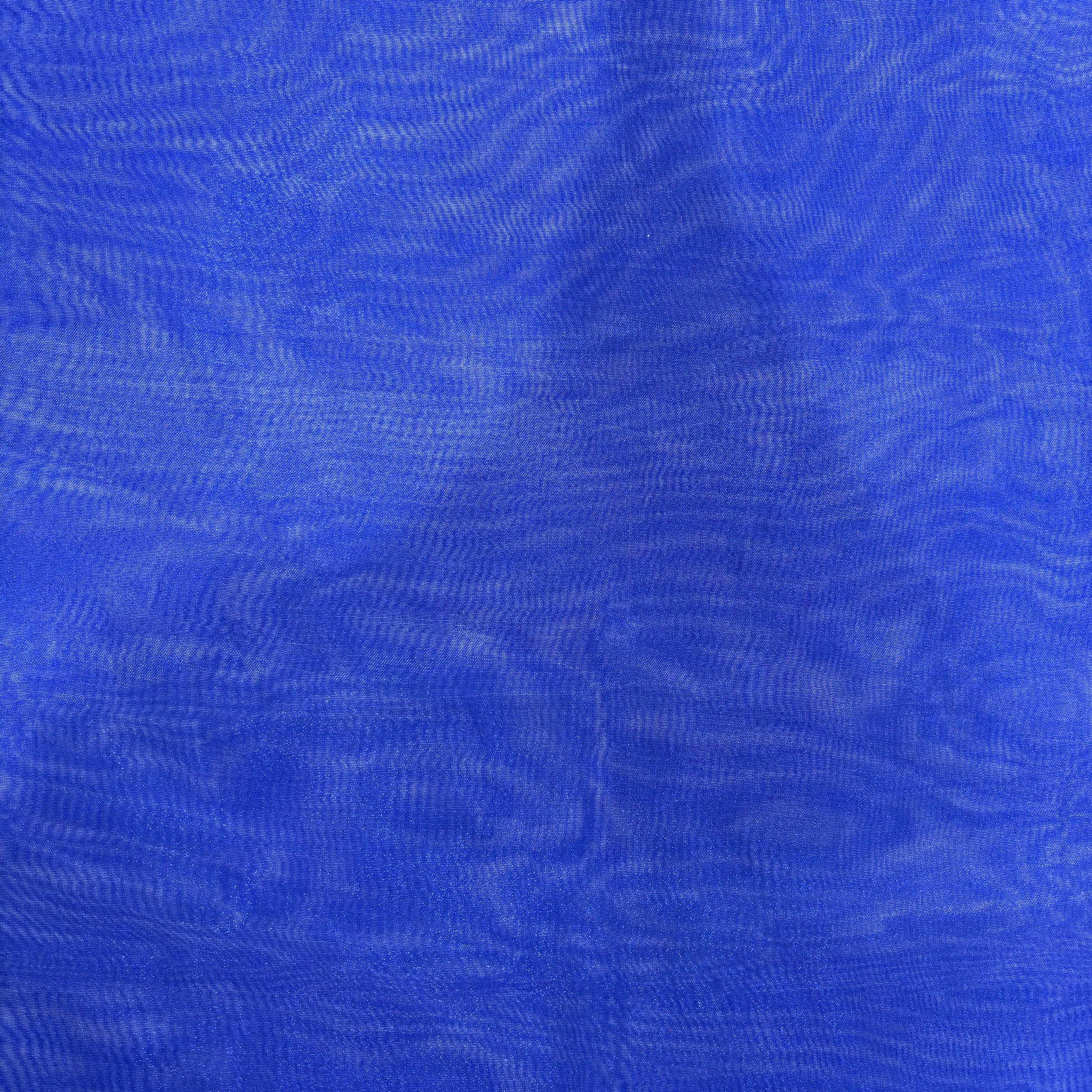 Royal Blue Solid Poly Organza 4917