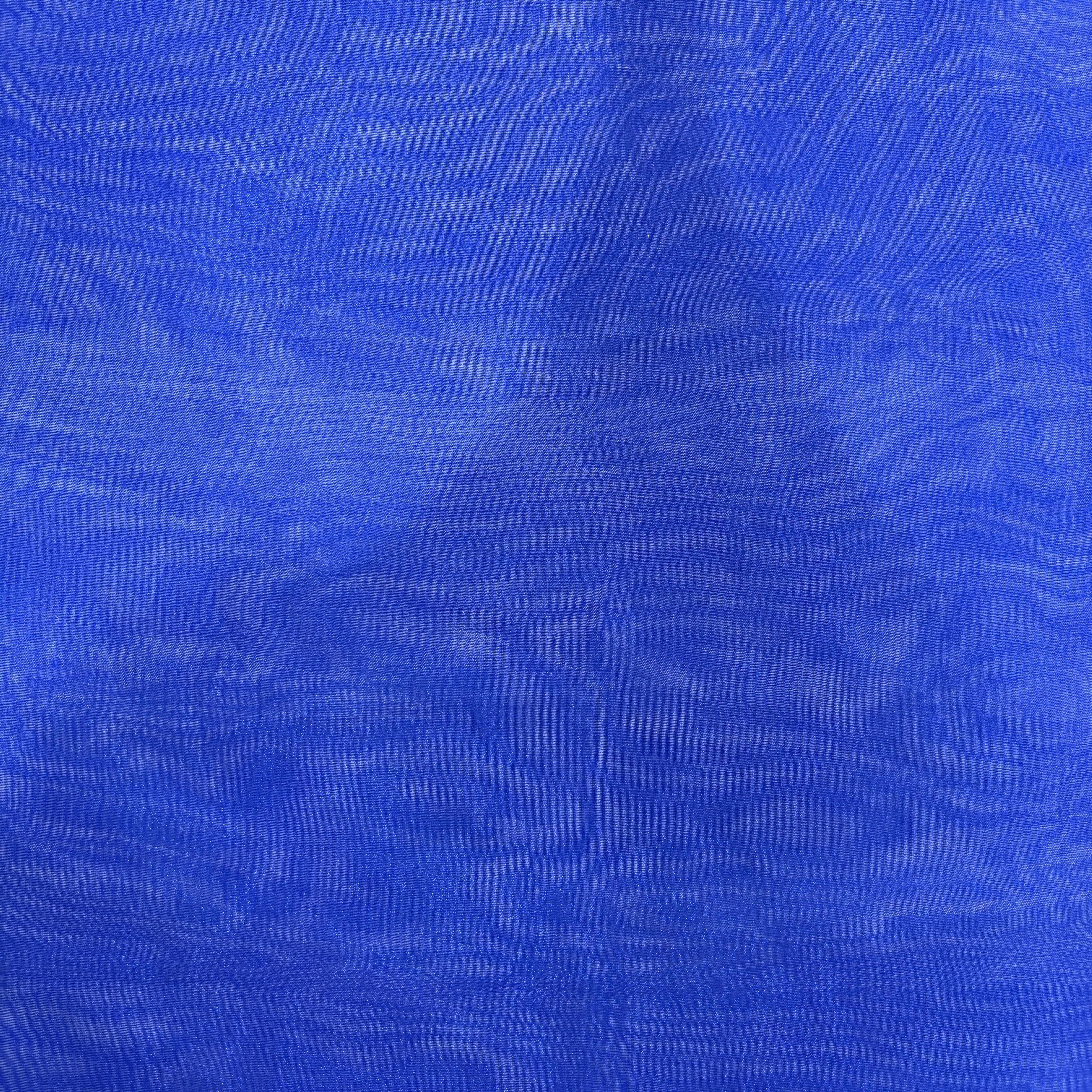 Royal Blue Solid Poly Organza 4917