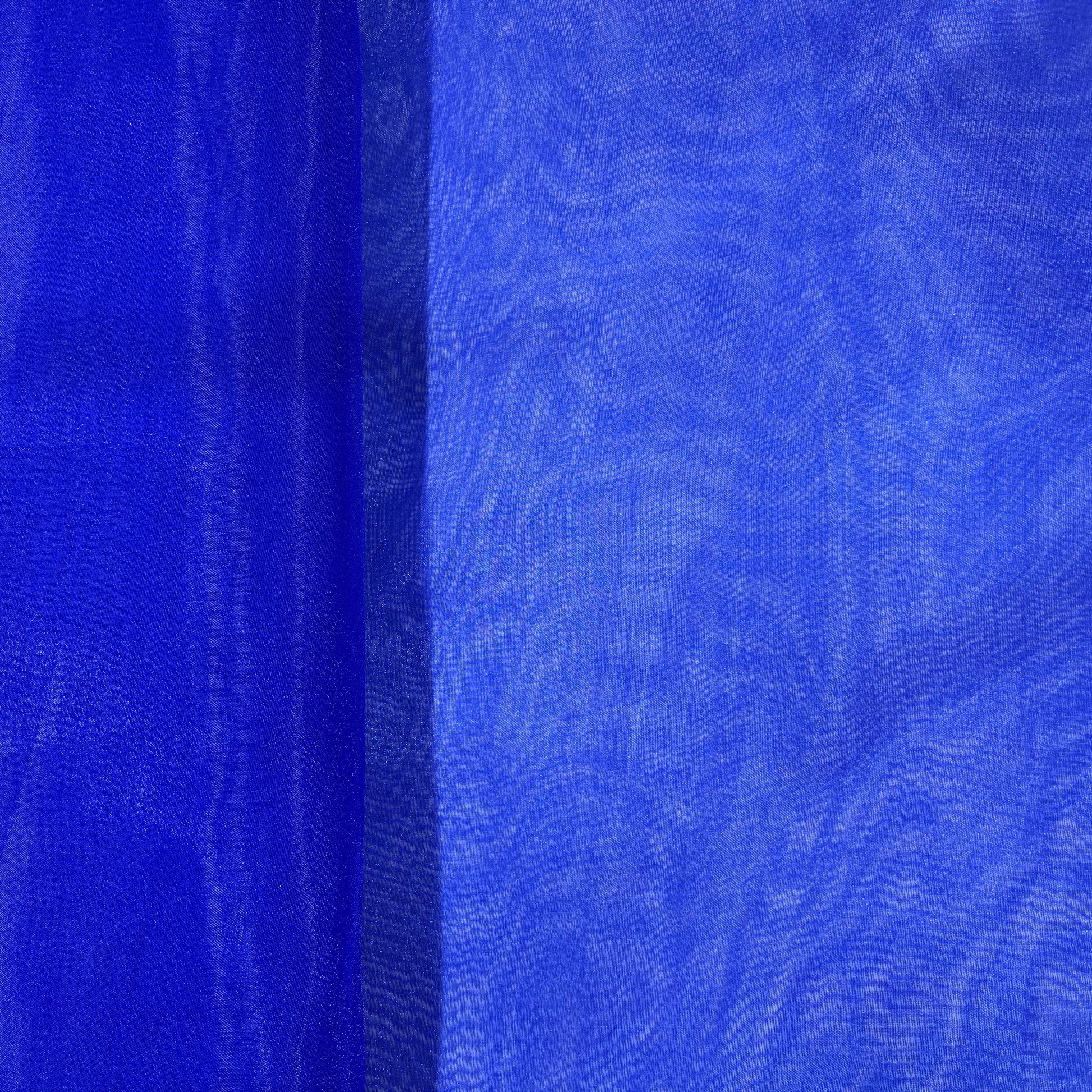 Royal Blue Solid Poly Organza 4917