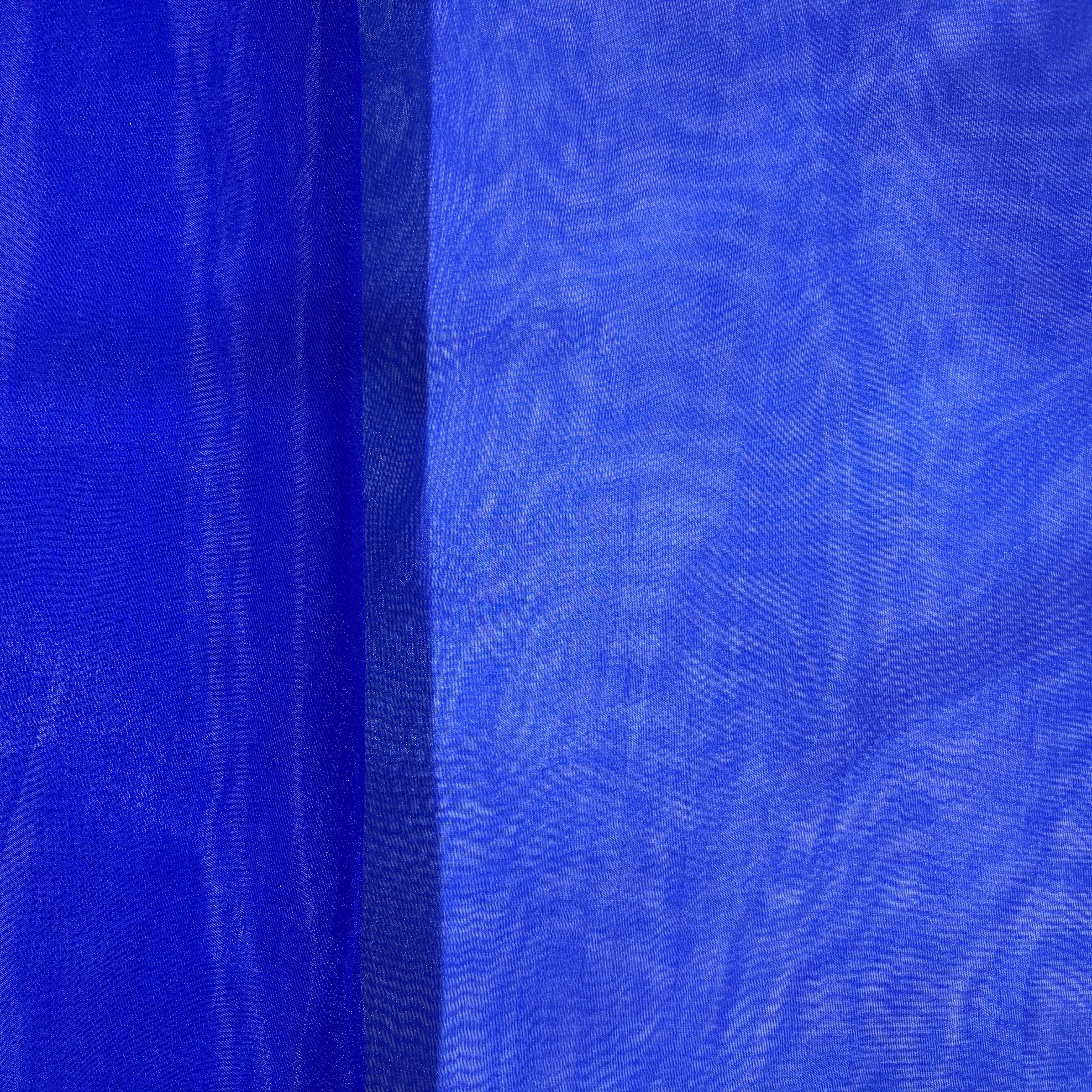 Royal Blue Solid Poly Organza 4917