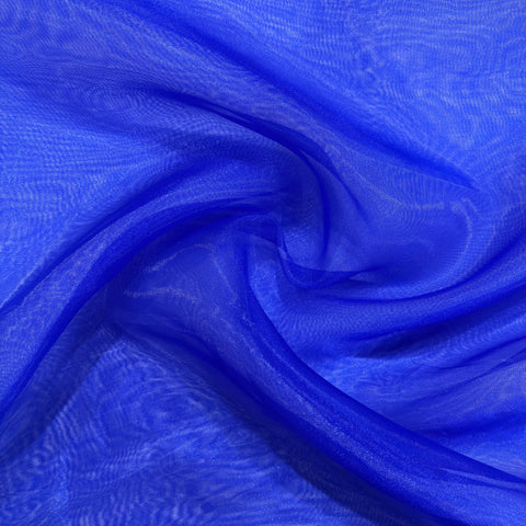 Royal Blue Solid Poly Organza 4917