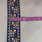 Blue Floral Thread Net Lace 14712