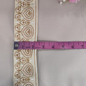 Cream Thread Embroidery Lace 15804