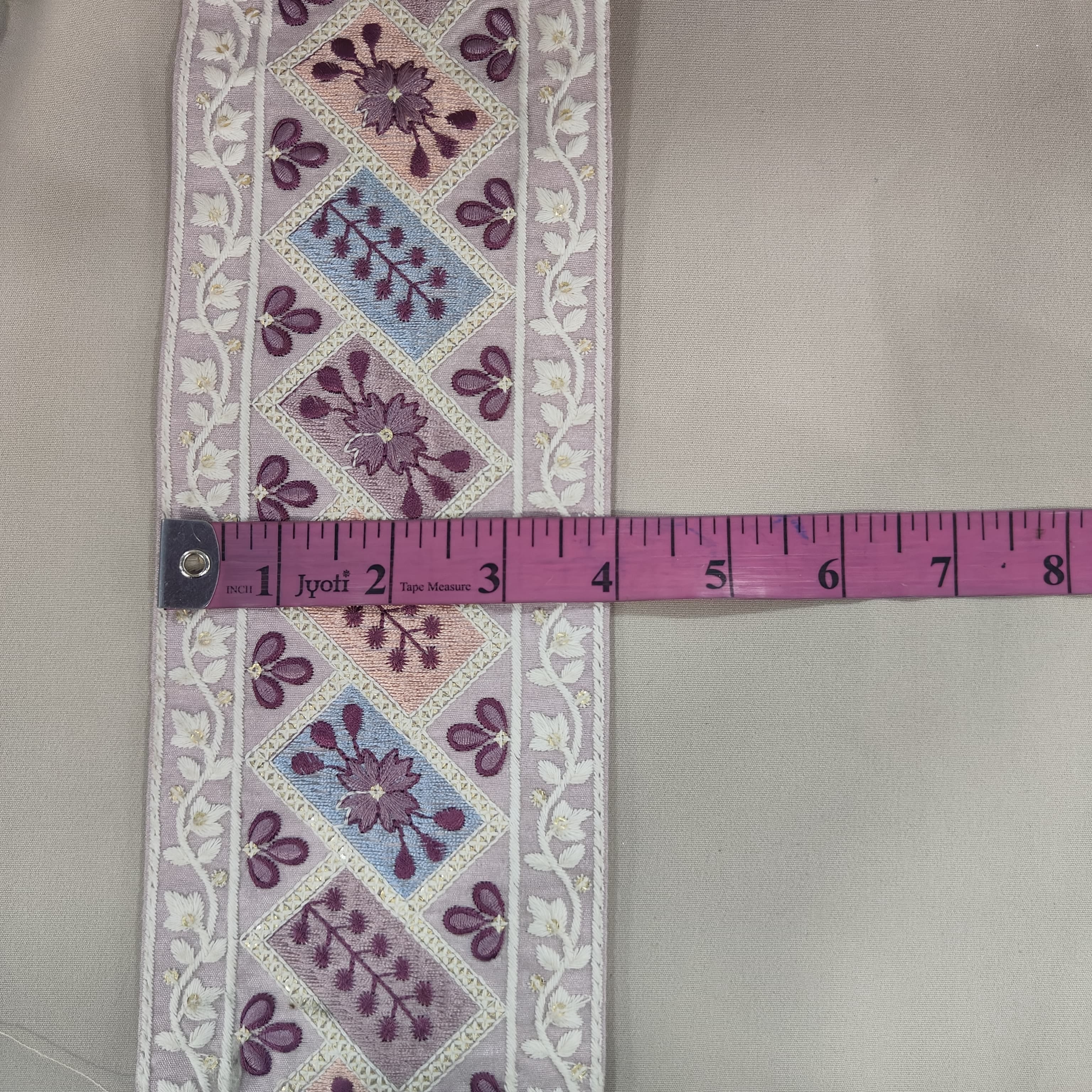 Purple Embroidery Lace 15826