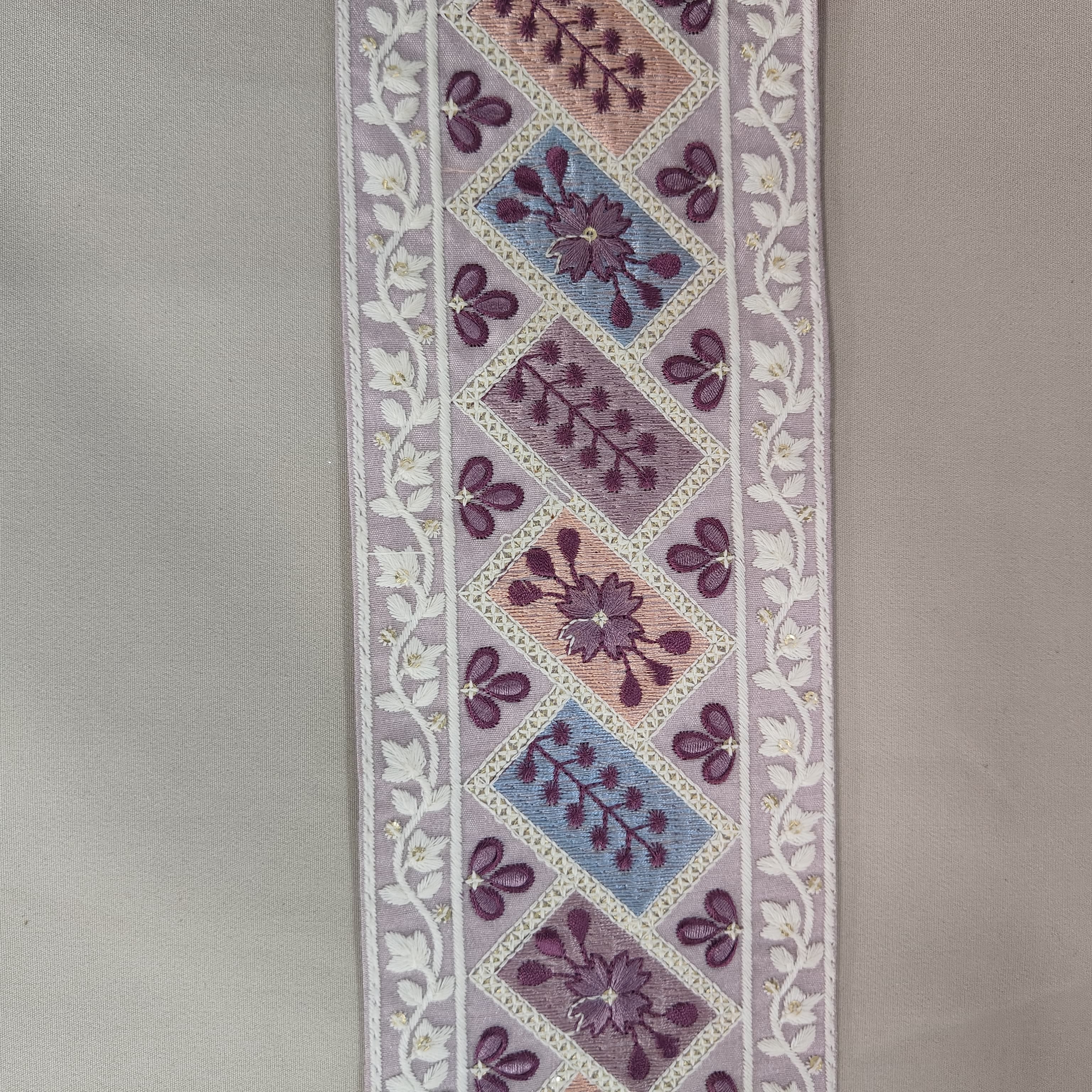 Purple Embroidery Lace 15826