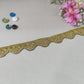 Dark Purple Traditional Zari Embroidery Lace 15861