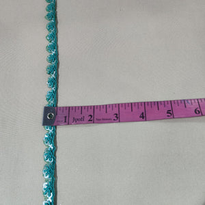 Green Sequins Lace 21833