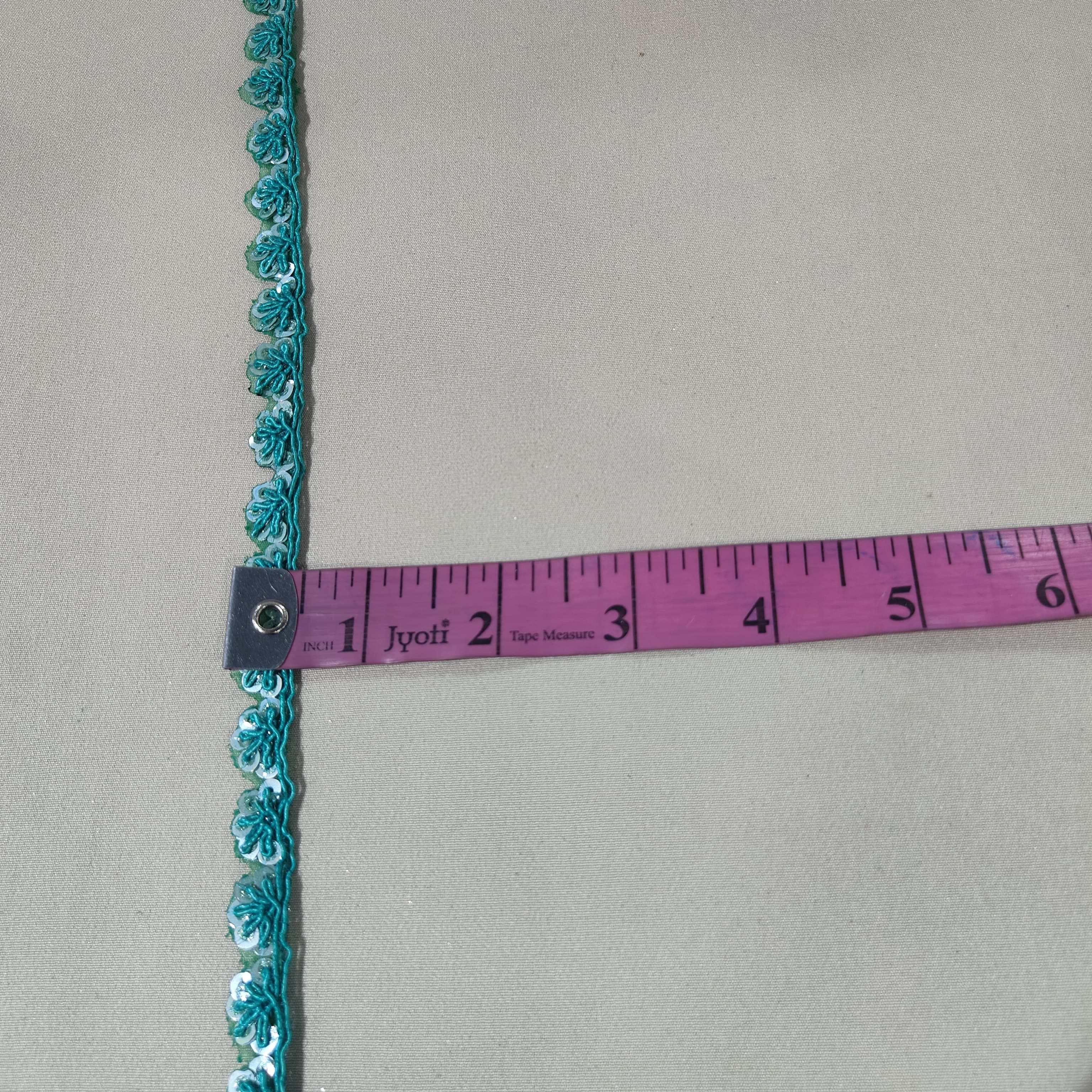 Green Sequins Lace 21833