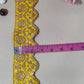 Mustard Yellow Traditional Zari Embroidery Lace 15867