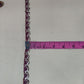 Wine Sequins Lace 21841