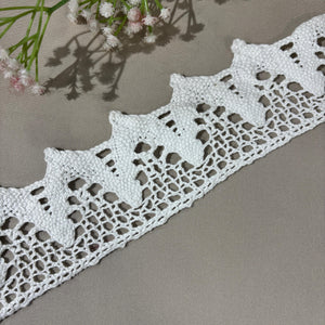 Off White Dyeable Cotton Lace 9145
