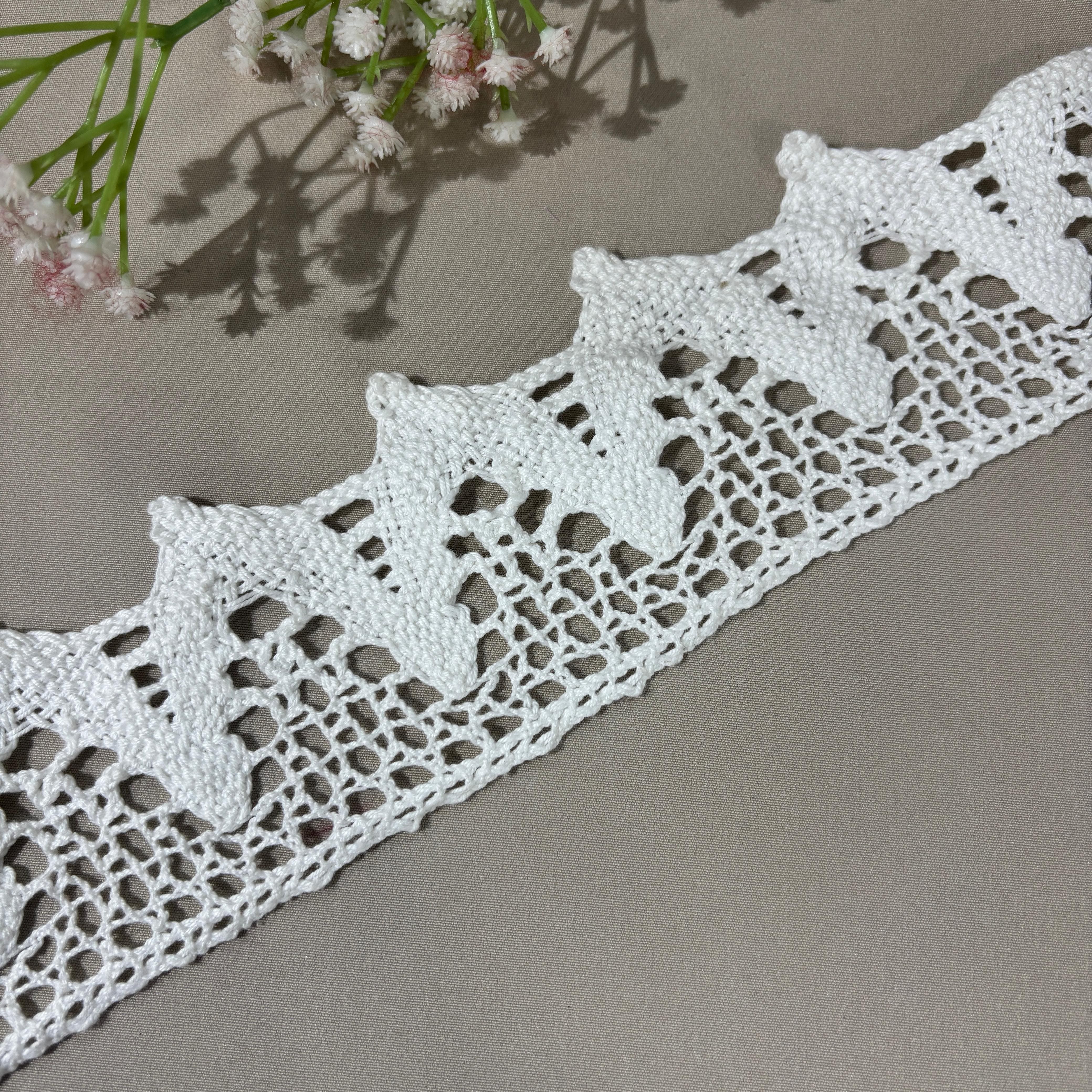 Off White Dyeable Cotton Lace 9145
